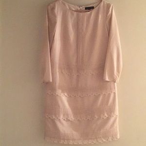 Banana republic light pink polka dot dress